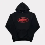 Corteiz Alcatraz Hoodie Black/Red