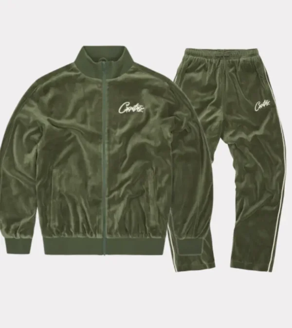 Cortez VVS Velour Green Tracksuit